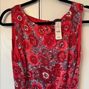 Brooks Brothers Red Floral Midi Dress